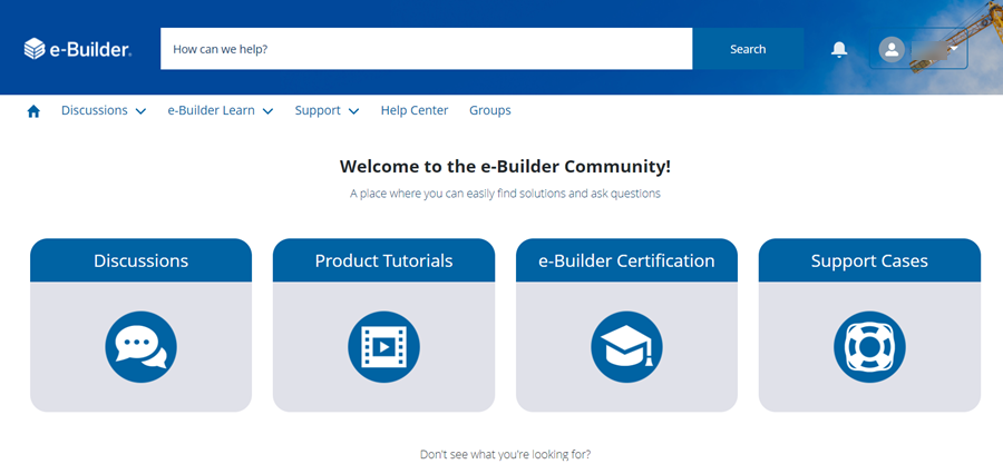 eB Community Home Page